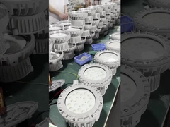 Lampu Tahan Ledakan Atex Kaca Tempered Aluminium untuk Bengkel Pom Bensin