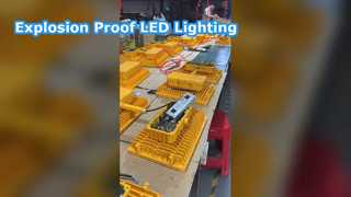 Kecerahan Tinggi IP65 Tahan Air 150W-600W LED Pencahayaan Bukti Ledakan untuk Bahaya