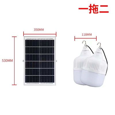 Lampu Bohlam Surya LED 100W IP65 Tahan Air dengan 2700K-6500K yang Dapat Disesuaikan untuk Penerangan Taman Luar Ruangan