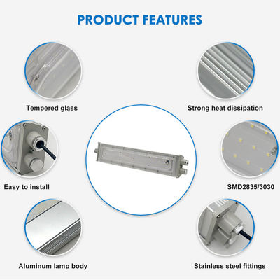 150lm-160lm Ledakan Proof Linear Light Flameproof Tube Fitting