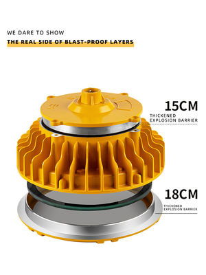 Lampu Sorot LED Paduan Aluminium 100W IP66 Perlengkapan Pencahayaan Tahan Ledakan untuk Lokasi Berbahaya
