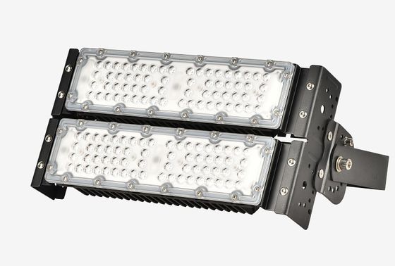 100W IP65 Waterproof LED Modular Flood Light 5000K untuk Pencahayaan Industri Luar Ruang