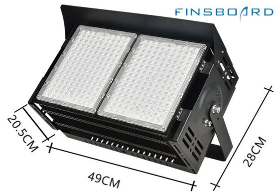 Pencahayaan Stadion LED yang Dapat Diredupkan 6500w Sudut Lensa 45°