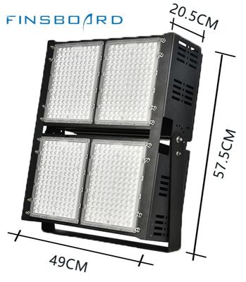 Pencahayaan Stadion LED yang Dapat Diredupkan 6500w Sudut Lensa 45°