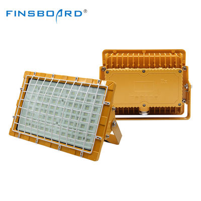 Pencahayaan LED Tahan Ledakan yang Disetujui ATEX yang Disesuaikan dengan Pembuangan Panas Aluminium Kemurnian Tinggi dan Efisiensi Cahaya 100-110lm/w