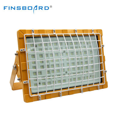 Pencahayaan LED Tahan Ledakan yang Disetujui ATEX yang Disesuaikan dengan Pembuangan Panas Aluminium Kemurnian Tinggi dan Efisiensi Cahaya 100-110lm/w