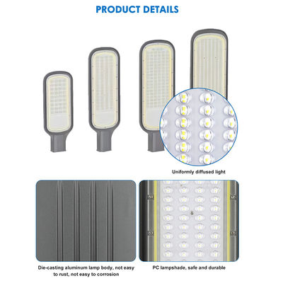 Tempat parkir jalan raya luar SMD2835 LED Street Light Aluminium Die-Casting