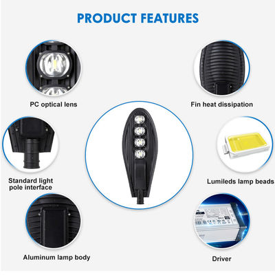 50w/100w/150w/200w/250w Lampu Jalan Berkualitas Tinggi Ip66 AC 85-265V