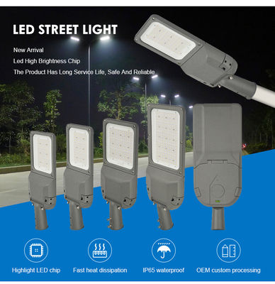 IP66 Waterproof High Brightness LED Street Light 150W-240W untuk Pencahayaan Jalan Luar Ruang