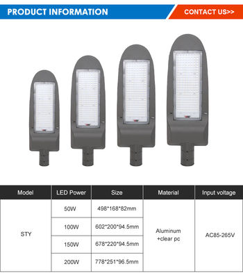 SMD 3030 IP66 3000K hingga 6500K High Lumens Led Street Light Untuk Parkir, Jalan Raya
