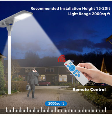 SMD5054 3000-8000K Ip65 Waterproof Solar Led Street Light 6V Polikristalin