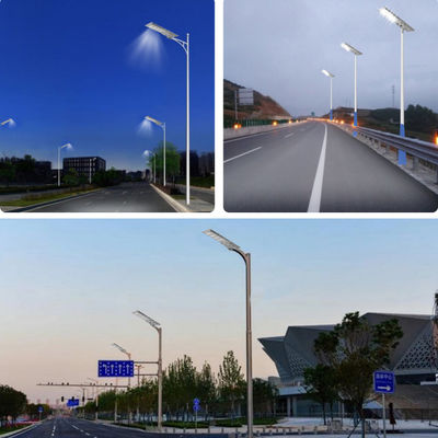 Menghemat energi Waterproof Outdoor IP65 All in One Smart Energy LED Lighting Terintegrasi Lampu Jalan Surya 60W 80W 100W