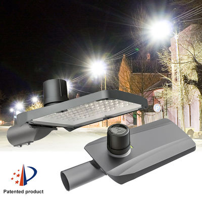 Mudah Pemasangan Pengemudi Unik yang Dapat Dipisahkan Ip66 Die-Cast Aluminium 60w 100w 150w 200w Kontrol Cahaya Terintegrasi Lampu Jalan Led
