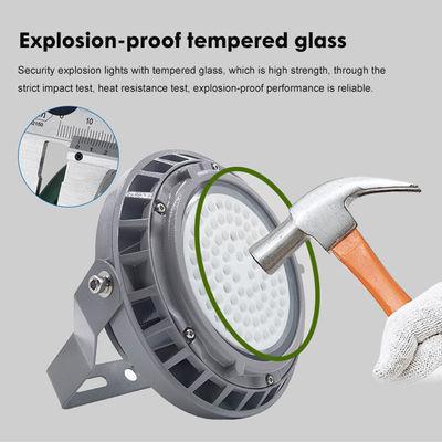 Lampu High Bay Industri Tahan Air IP65 dengan Suhu Warna 5500-6500K dan Konstruksi Aluminium + Kaca Tempered