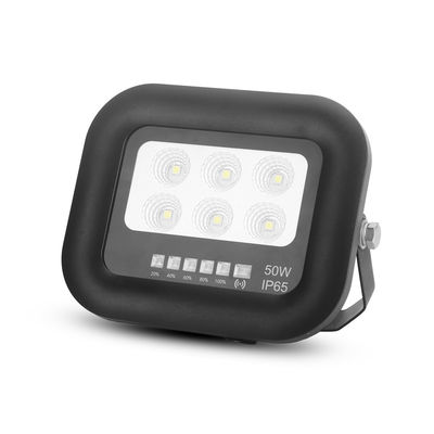 50 Watt LED Lampu Surya IP65 All-Black Monocrystalline Silicon Panel Surya