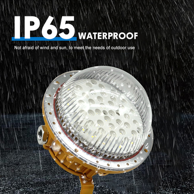 Lampu High Bay Ip65 Aluminium Kaca Tempered Pabrik Lampu Led Anti Ledakan