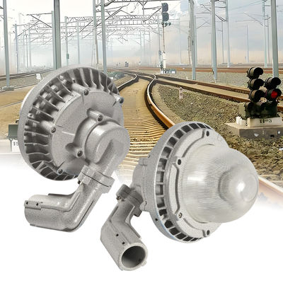 Lampu LED Tahan Ledakan Aluminium Stasiun Gas Tahan Air IP65 Luar Ruangan