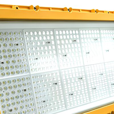 600W LED Lampu Banjir Proof Led Lampu Banjir Proof 30° Boom Pole Perimeter Situs Jarak Jauh Abu-abu ATEX IIB T6 IP65 RFEPL8280 Pencahayaan