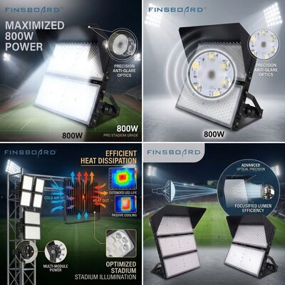 Wide Power Range 200W 1200W LED Stadium Lighting IK08 for Outdoor Sports Venue
