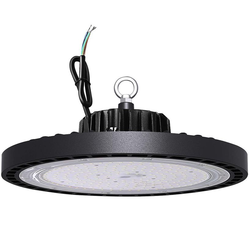 Lampu High Bay UFO Kustom 100W 150W 200W IP65 Tahan Air dengan LED SMD 3030 untuk Gudang dan Pabrik