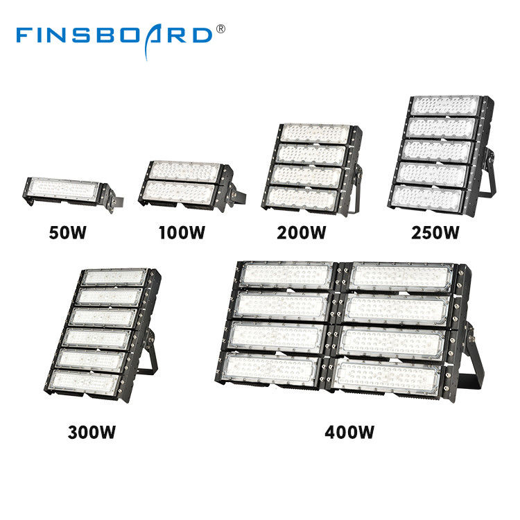 50W hingga 600W Lampu Banjir Luar Ruang Lampu Banjir Led Luar Ruang