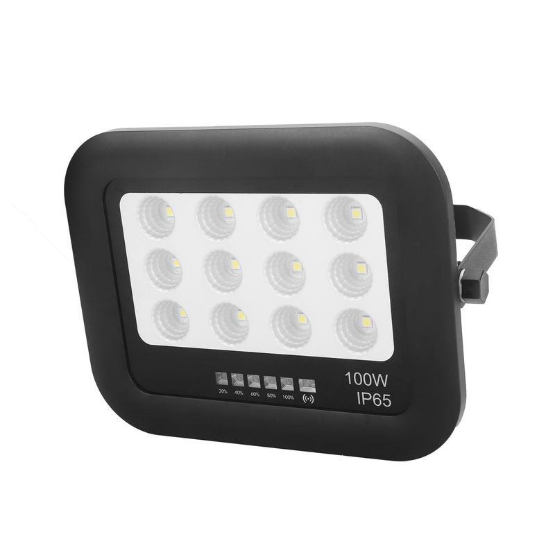 Lampu Sorot Surya Kaca Tempered ABS IP65 Taman Luar Ruangan 100w Lampu Sorot Surya LED