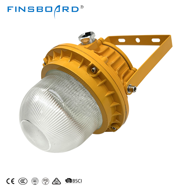 Lampu Tahan Ledakan Atex Kaca Tempered Aluminium untuk Bengkel Pom Bensin