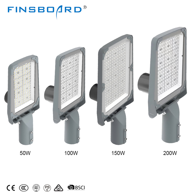 Ip67 Die-Cast Aluminium 50w 100w 150w 200w Light Control Terintegrasi Led Street Light