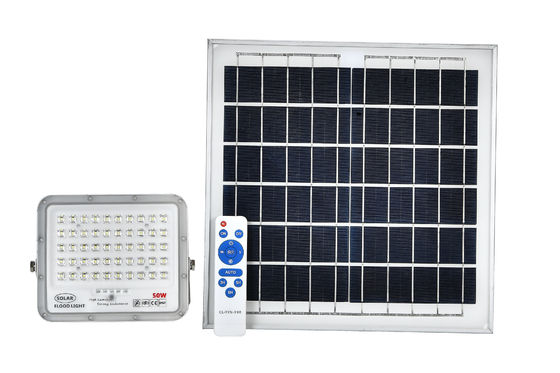 100W IP65 Waterproof LED Solar Light dengan remote control untuk pencahayaan banjir luar ruangan