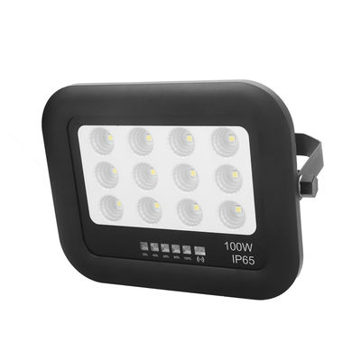 Lampu Sorot Surya Kaca Tempered ABS IP65 Taman Luar Ruangan 100w Lampu Sorot Surya LED