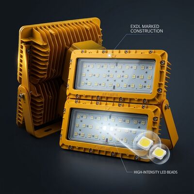 LUMILEDS LM-80 600W LED Lampu Banjir Proof Led Lampu Banjir Proof ATEX Ex db mb IIb T6 72000LM IP65 Area Besar Lampu Berbahaya